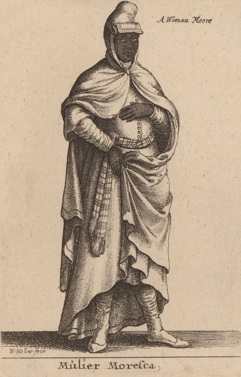 Mulier Moresca door Wenceslaus Hollar