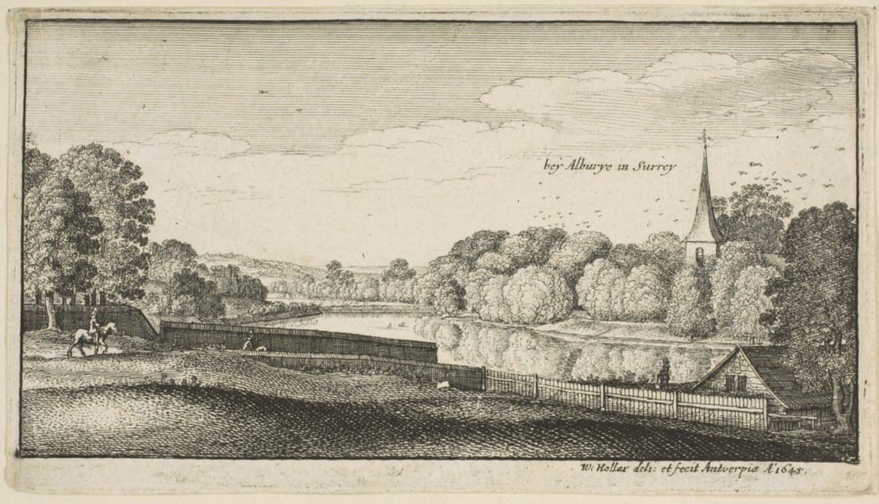 Bij Albury door Wenceslaus Hollar