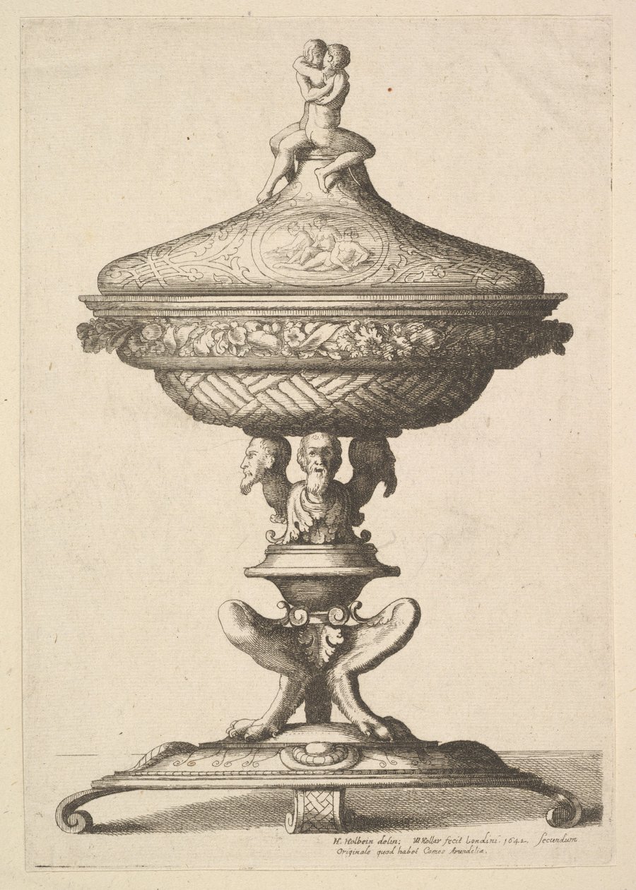 Versierde beker door Wenceslaus Hollar