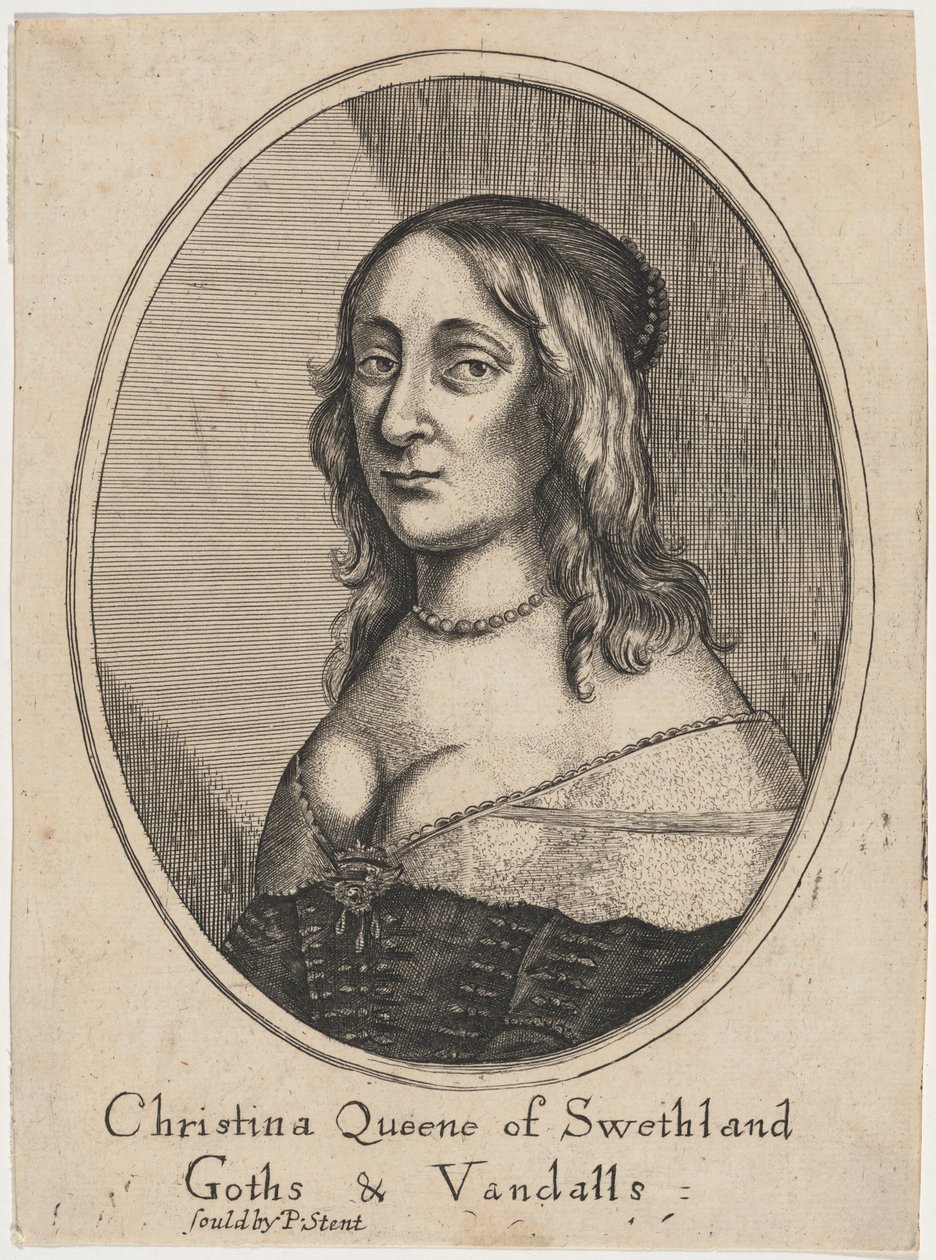 Koningin Christina door Wenceslaus Hollar