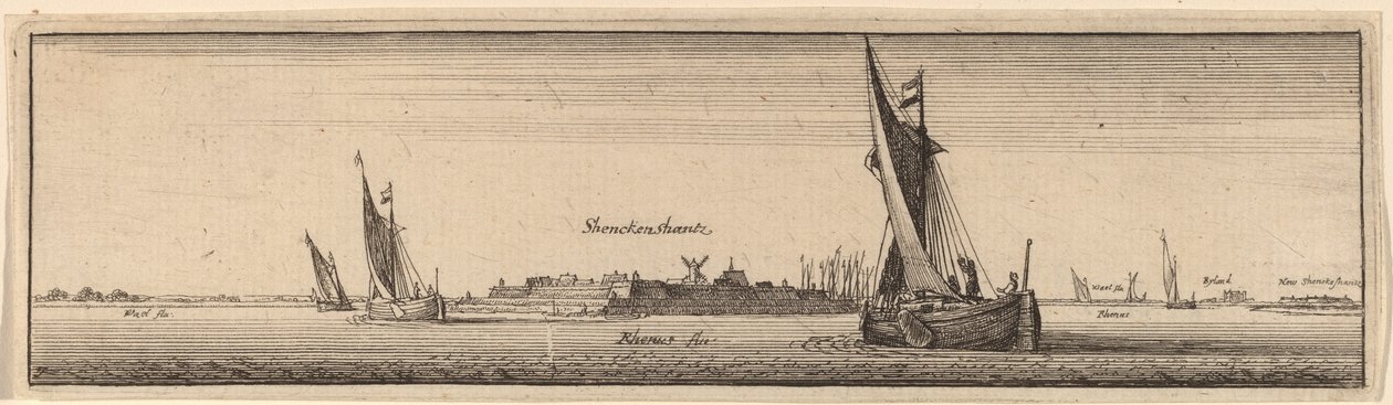 Schenkenschanz door Wenceslaus Hollar