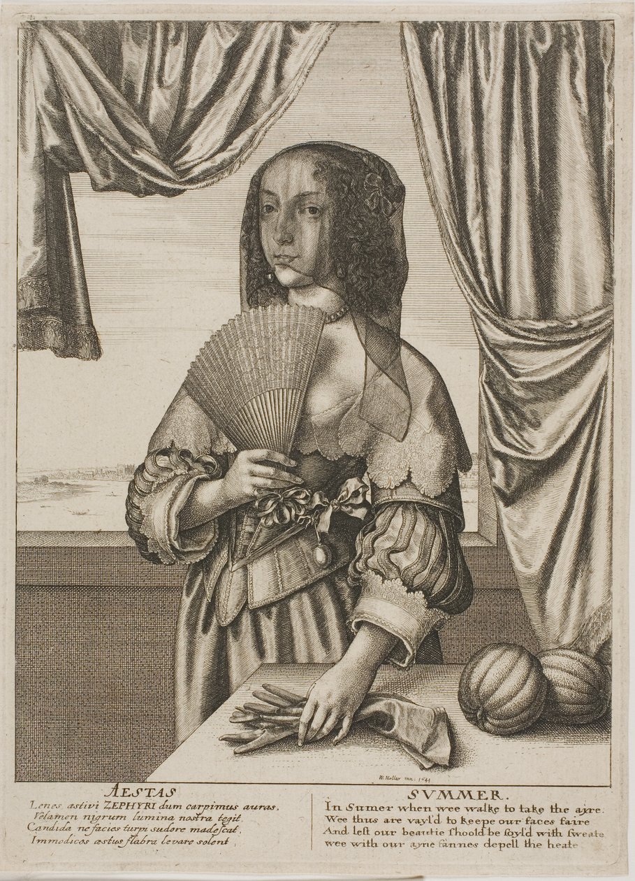 Zomer door Wenceslaus Hollar