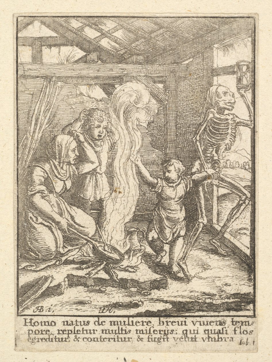 Het kind, uit de Dans van de Dood door Wenceslaus Hollar