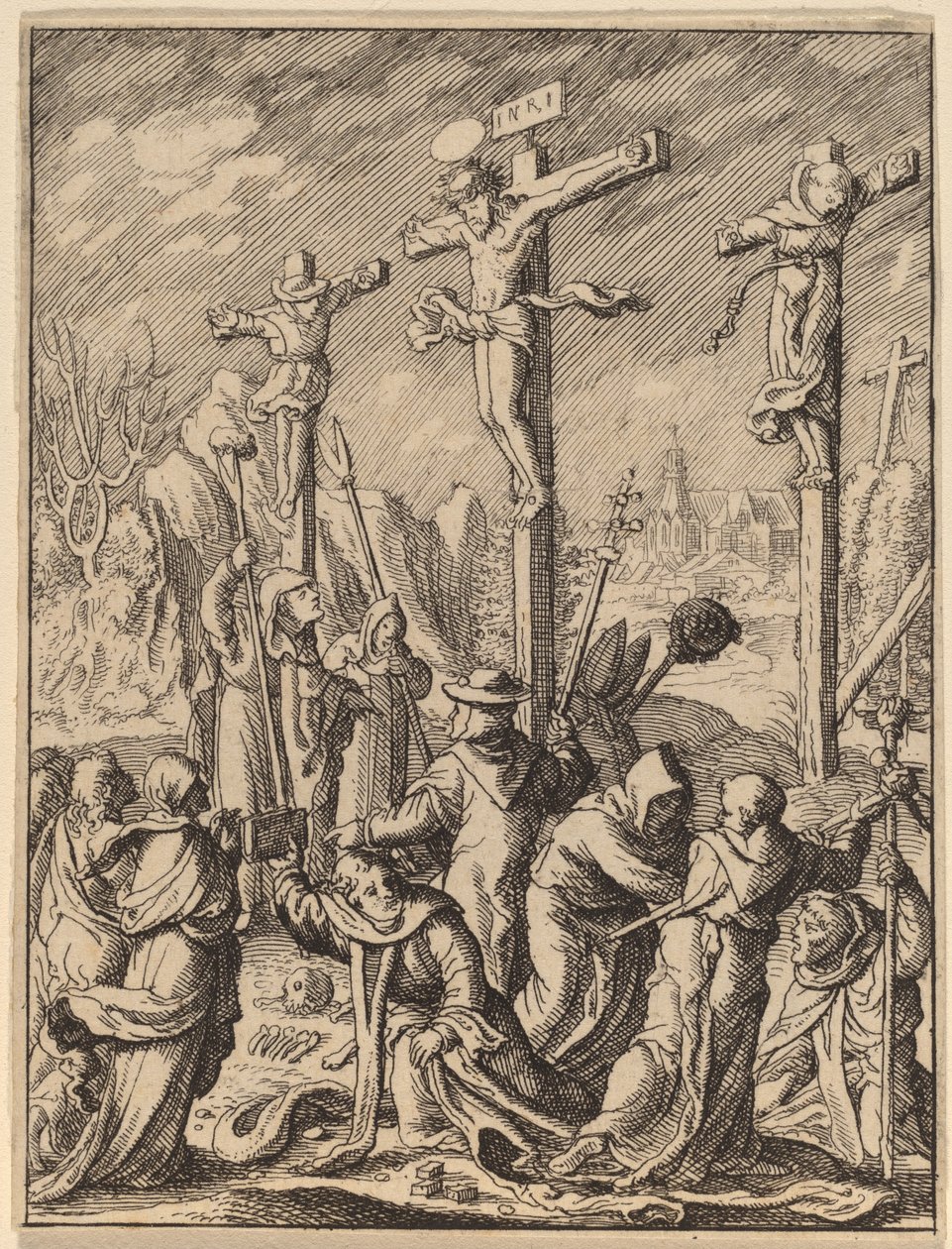 De kruisiging door Wenceslaus Hollar