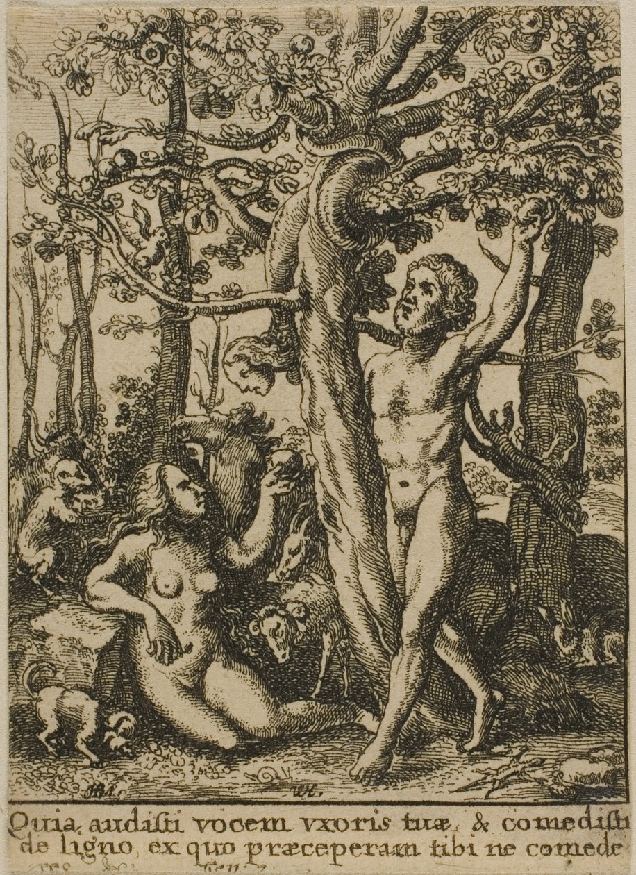De Tuin van Eden door Wenceslaus Hollar