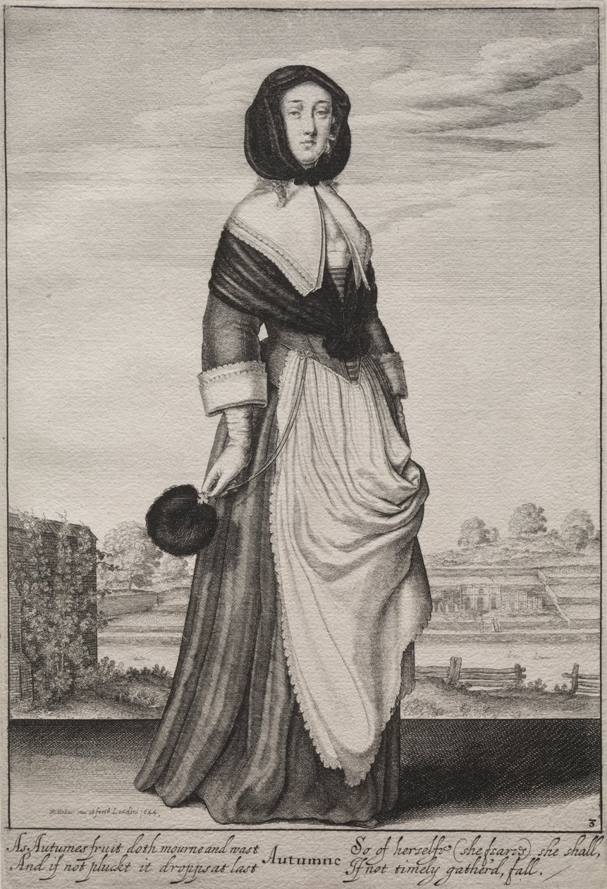 De Seizoenen: Herfst door Wenceslaus Hollar