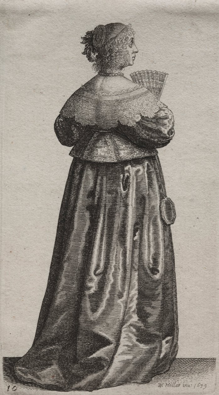 De verschillende gewoonten van Engelse vrouwen, van de adel tot de plattelandsvrouwen, 1639 door Wenceslaus Hollar
