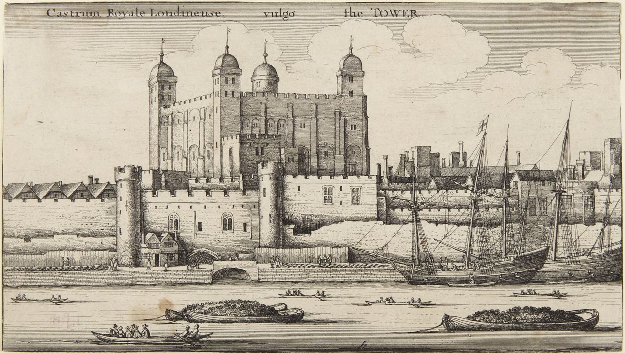 De Tower of London door Wenceslaus Hollar