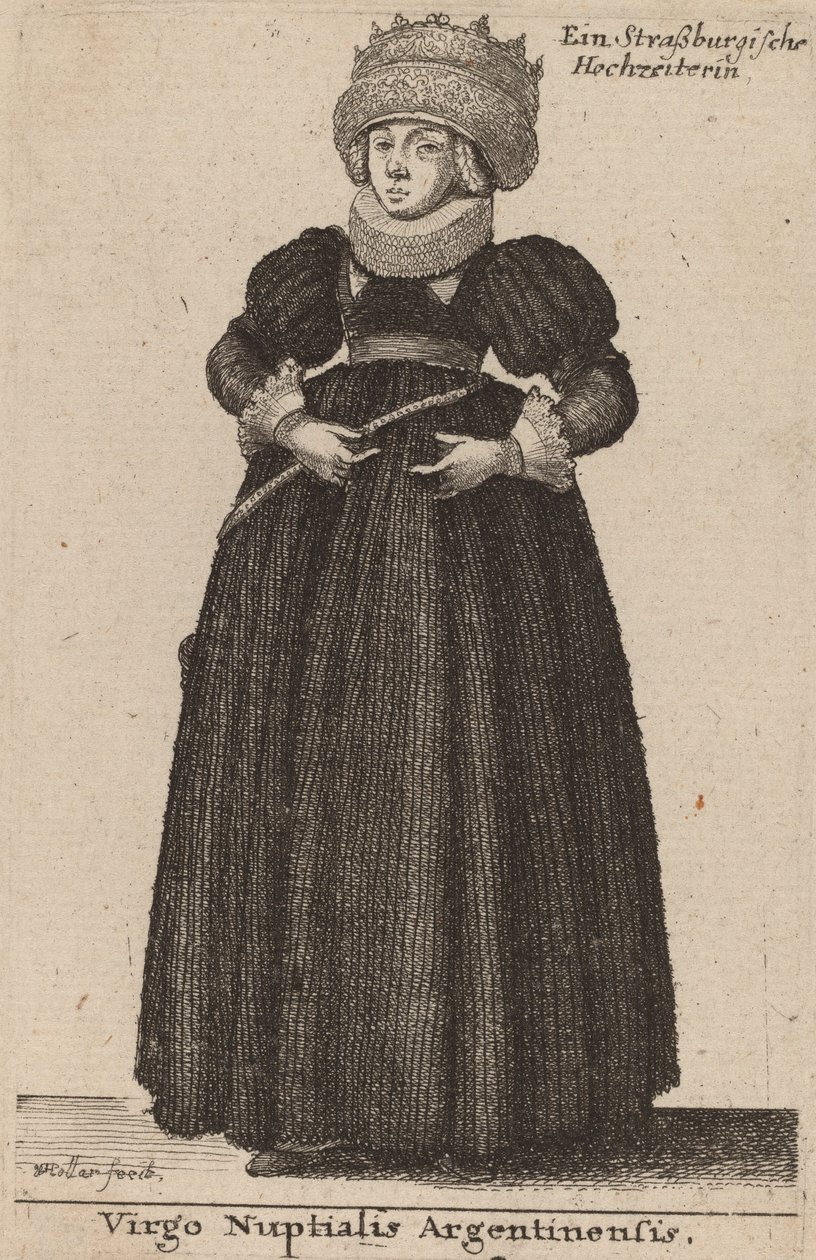 Virgo Nuptialis Argentinensis door Wenceslaus Hollar