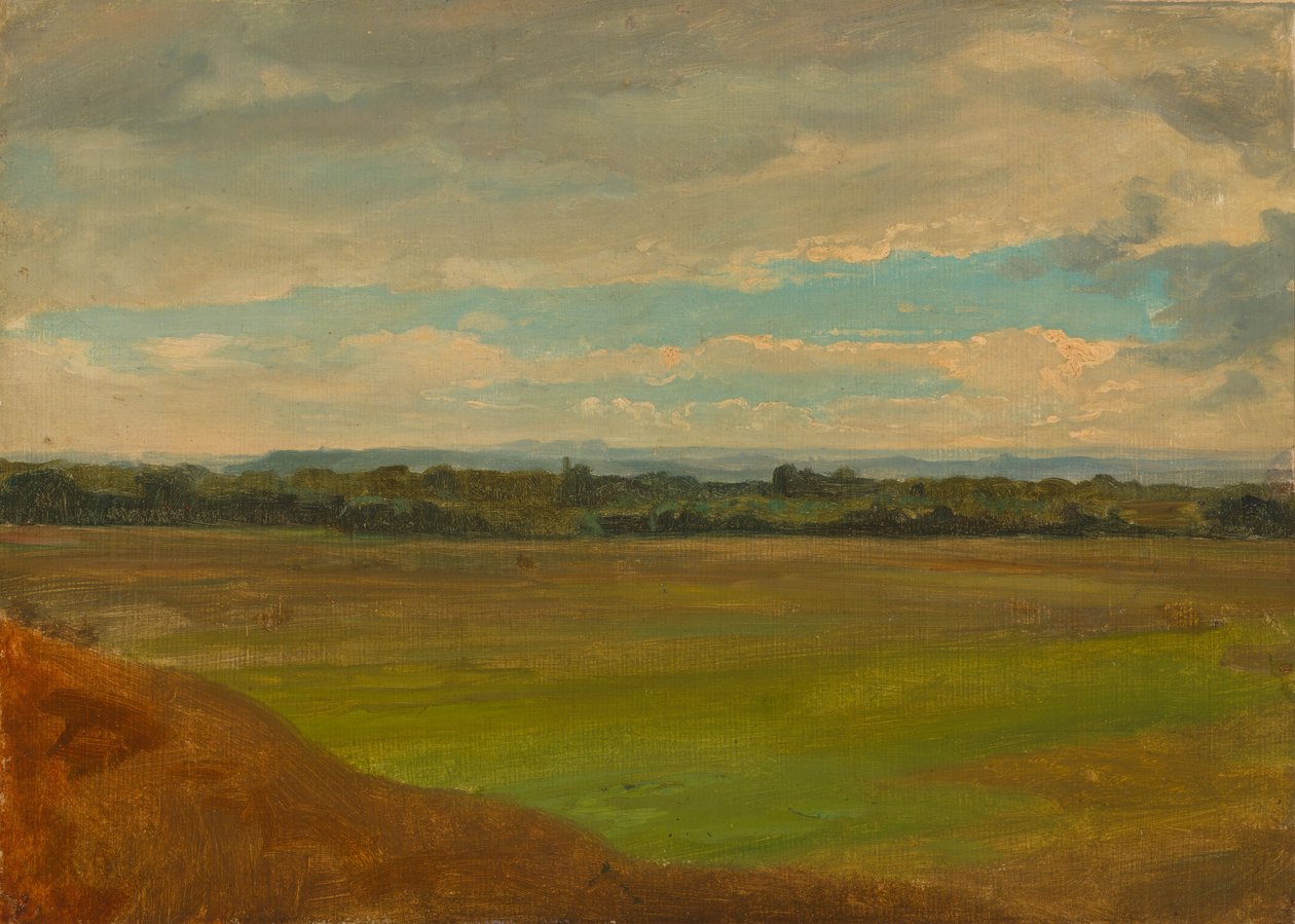 Wijds landschap, studie door Werner Holmberg