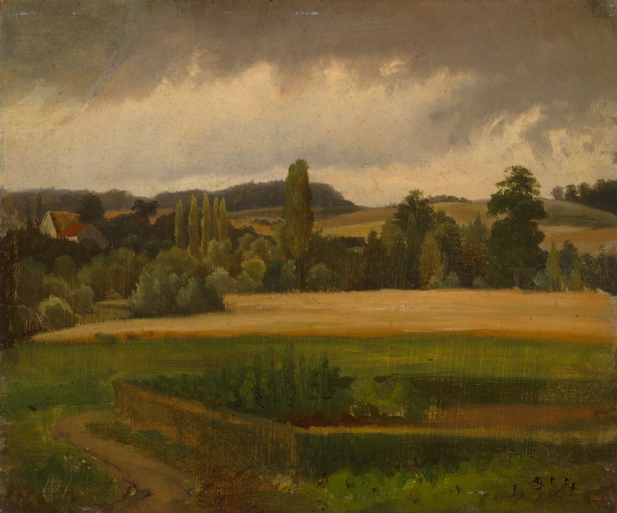 Landschap uit Gräfenberg - Studie door Werner Holmberg