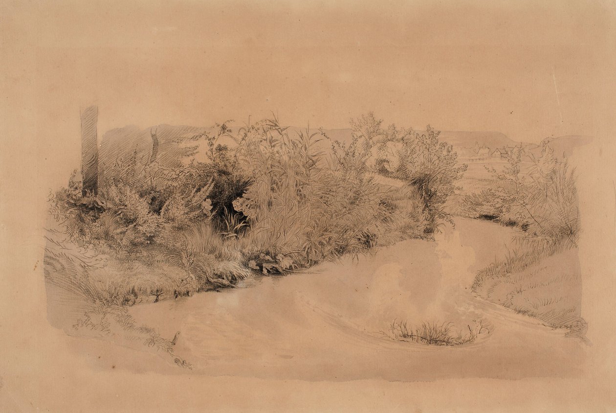 Rivierlandschap door Werner Holmberg