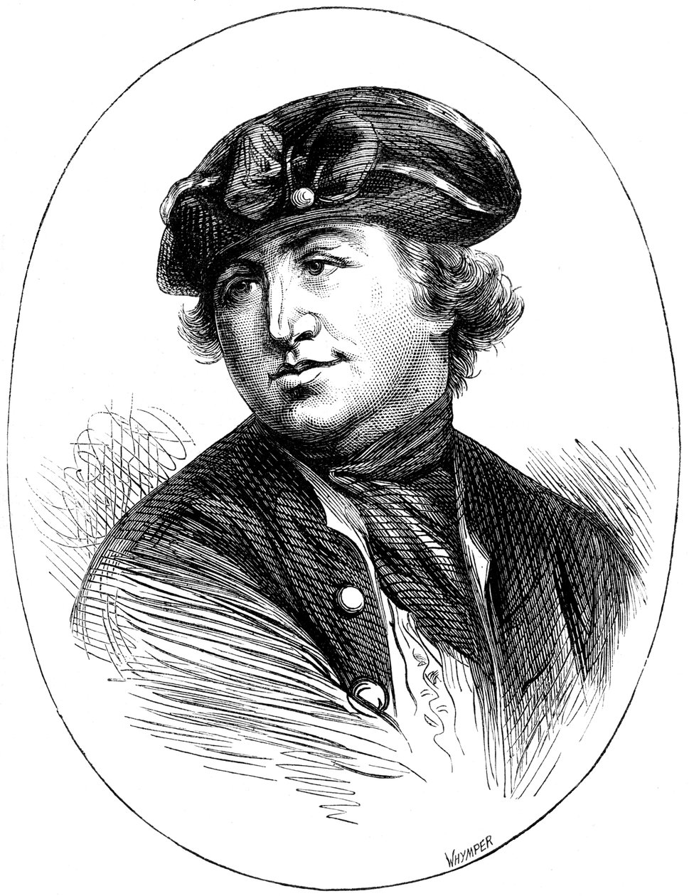 Commandant Robert Hopkins, Amerikaanse marinecommandant, van een prent uit 1776, ca. 1880 door Whymper
