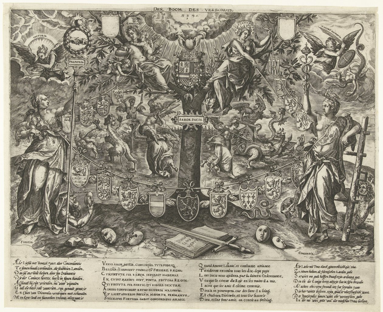 De Boom van het Verbond, 1578 door Wierix