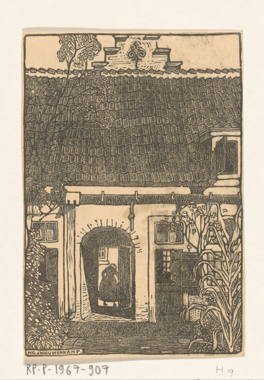Brouwershofje in Haarlem door Wijnand Otto Jan Nieuwenkamp