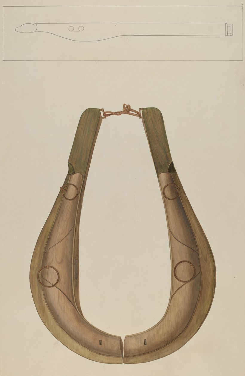 Paardentuig en Hame, ca. 1938 door Wilbur M Rice