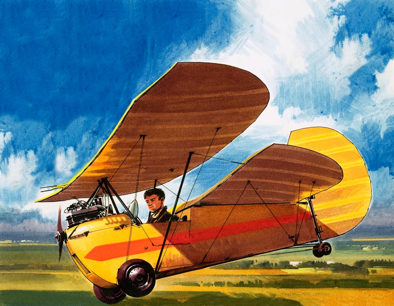 De uitvinding van Henri Mignet, de Pou de Ciel door Wilf (20th century) Hardy