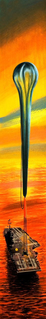 Hoogteproeven voor astronauten (gouache op papier) door Wilf (20th century) Hardy