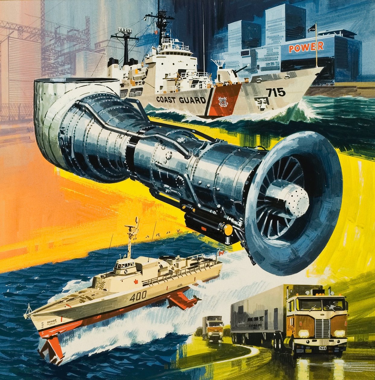 Straalmotoren die niet vliegen door Wilf (20th century) Hardy