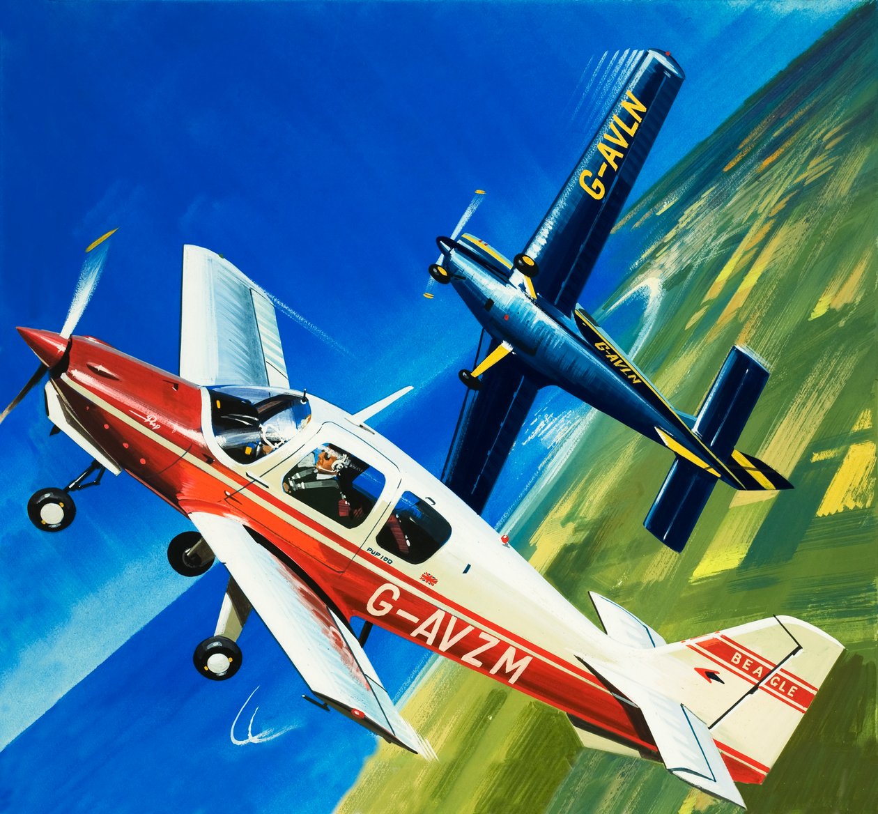 De Beagle-pup door Wilf (20th century) Hardy