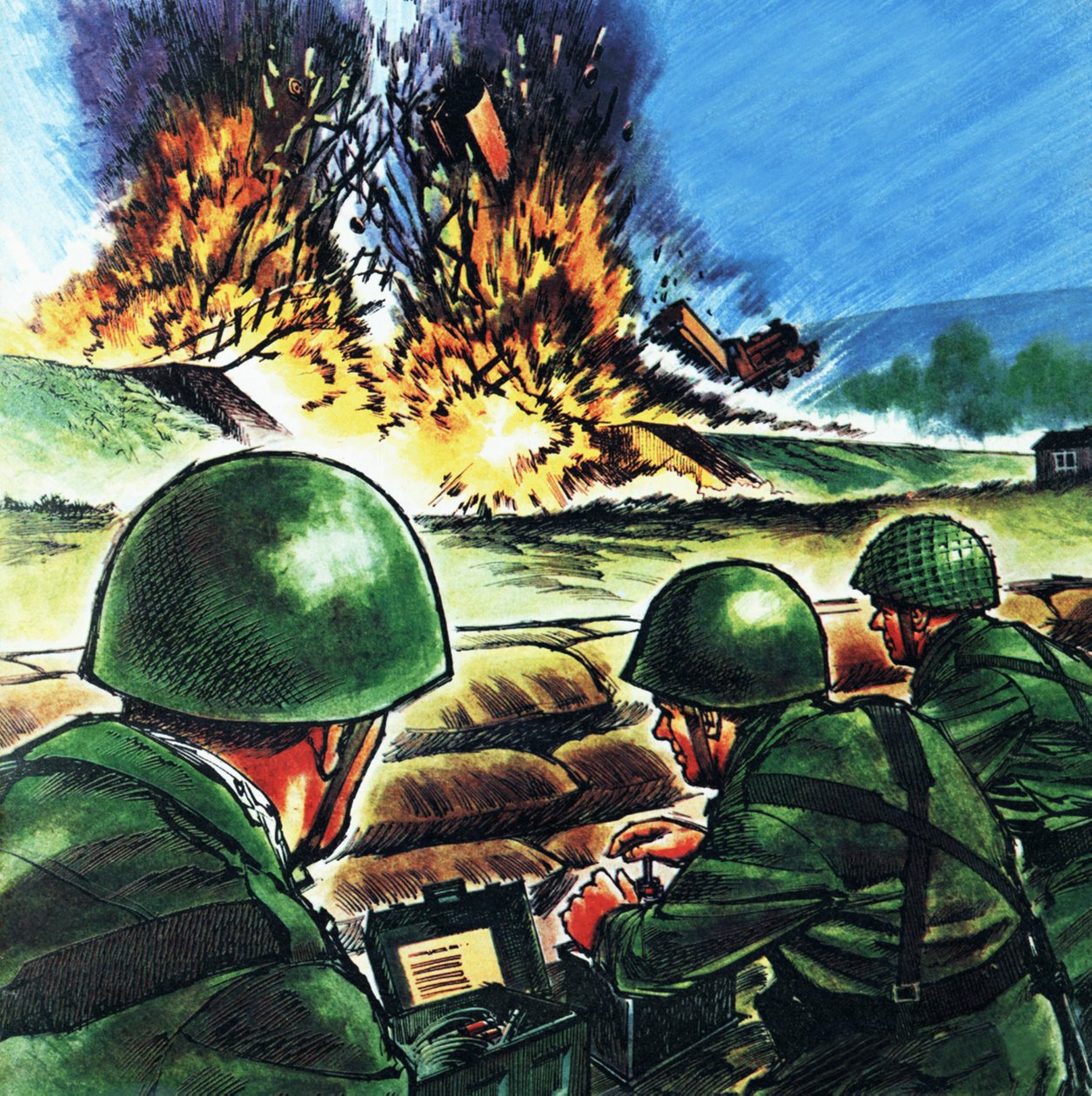 Waar ze met opzet treinen opblazen door Wilf (20th century) Hardy