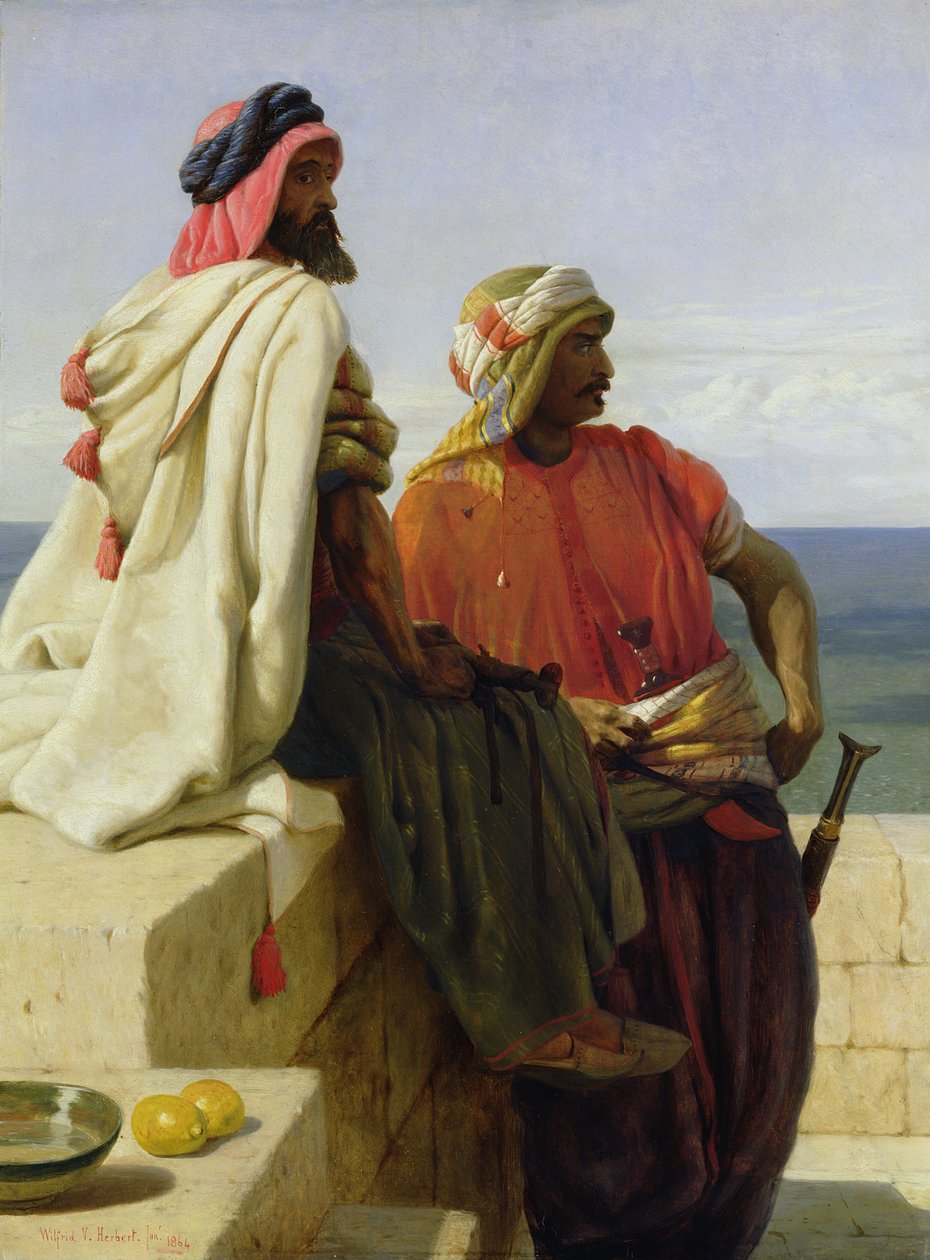 Saracenen voor hun positie, 1864 door Wilfred Vincent Herbert