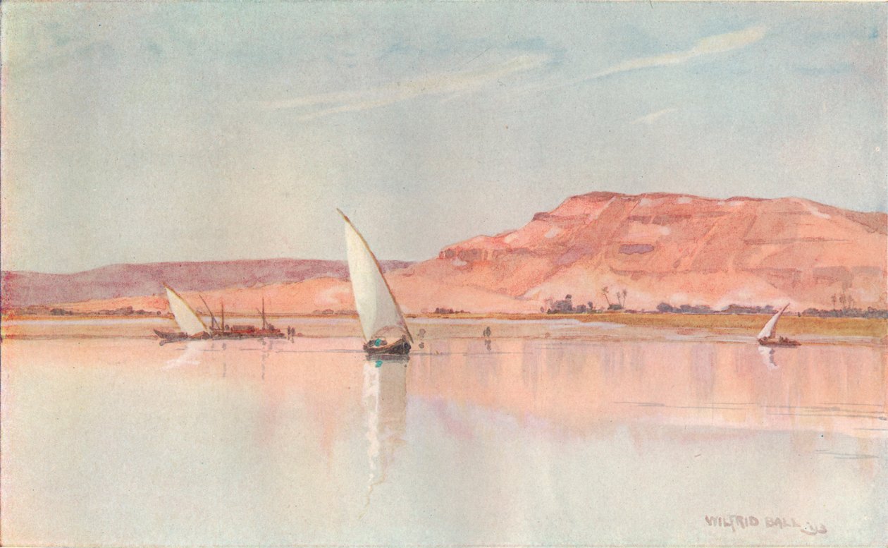 Aan de Nijl, ca. 1900 door Wilfrid Williams Ball