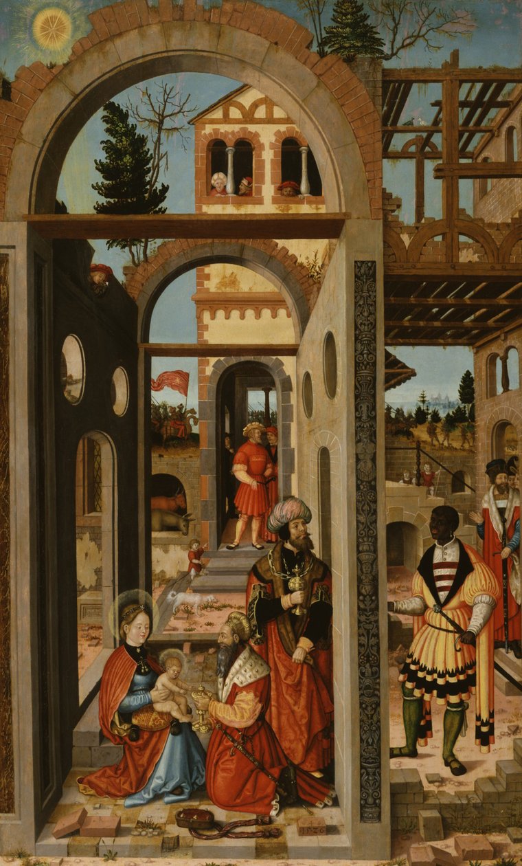 Aanbidding van de drie koningen, 1526 door Wilhelm Stetter
