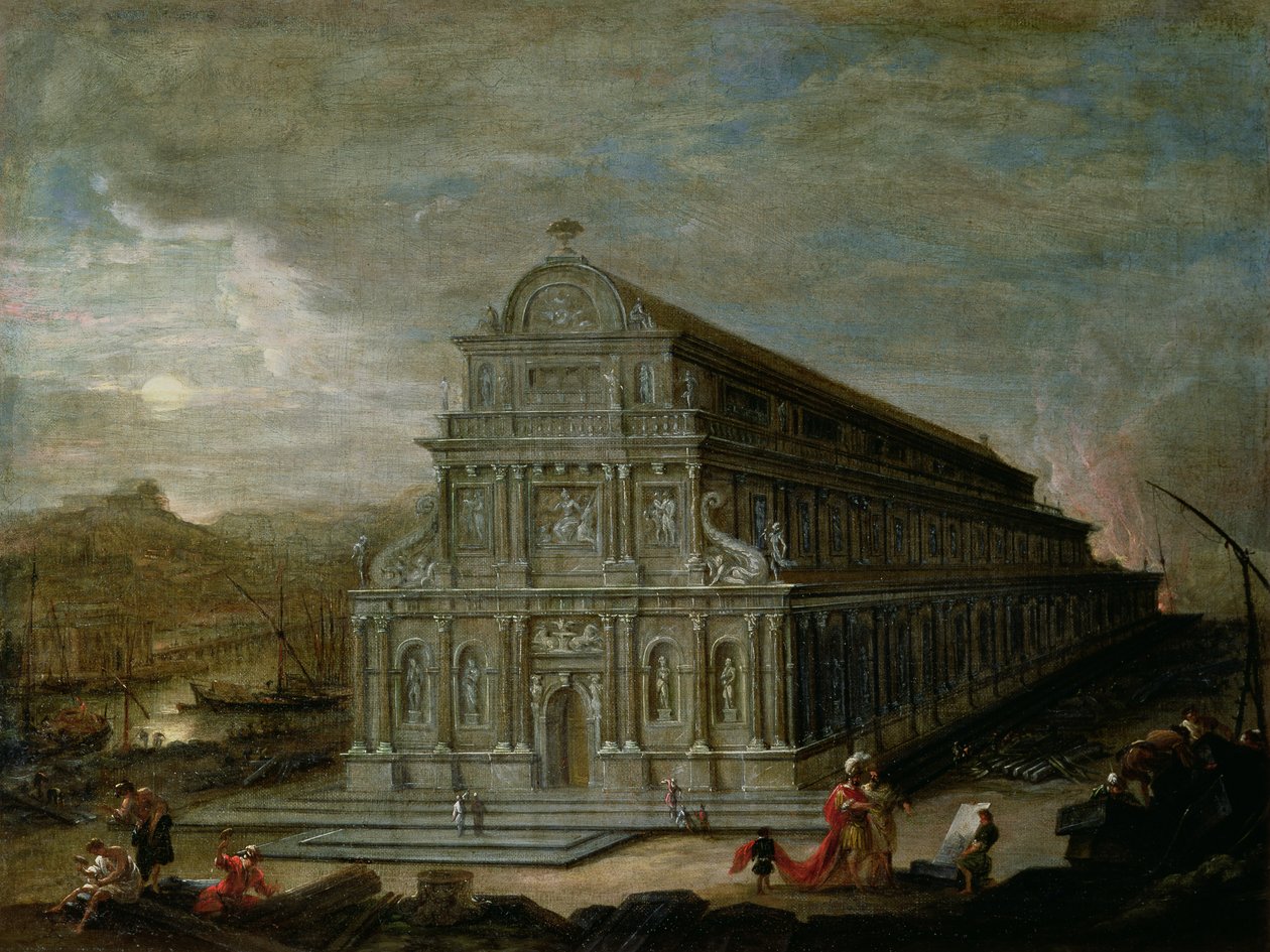 De Zeven Wereldwonderen: De Tempel van Diana in Efeze door Wilhelm van Ehrenberg