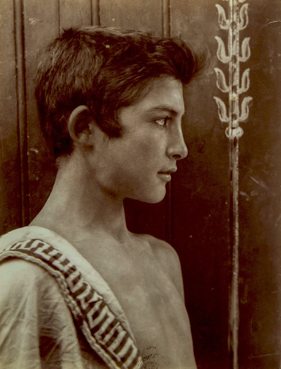 Portret van een Siciliaanse jongen, c.1897 door Baron Wilhelm von Gloeden