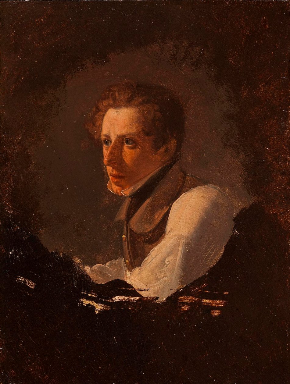 Portret van Heinrich Marr door Wilhelm Bendz