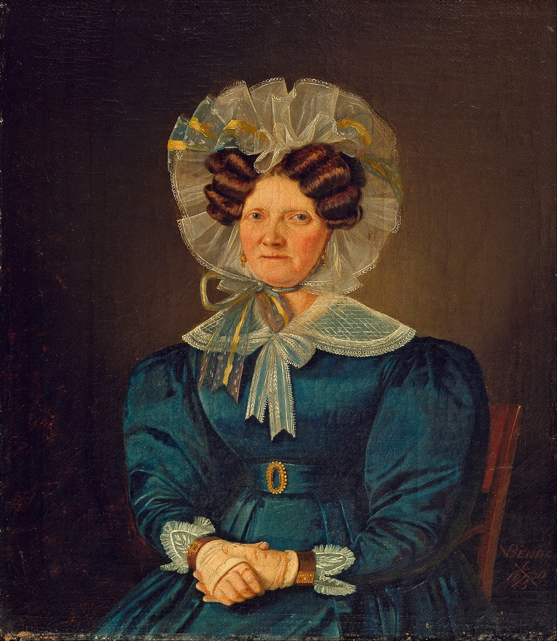 Portret van Mette Sophie Fuglsang, de tante van de kunstenaar door Wilhelm Bendz