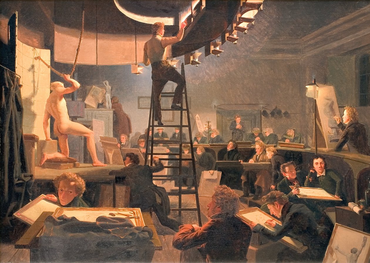 De Levensklas aan de Koninklijke Academie voor Schone Kunsten door Wilhelm Bendz