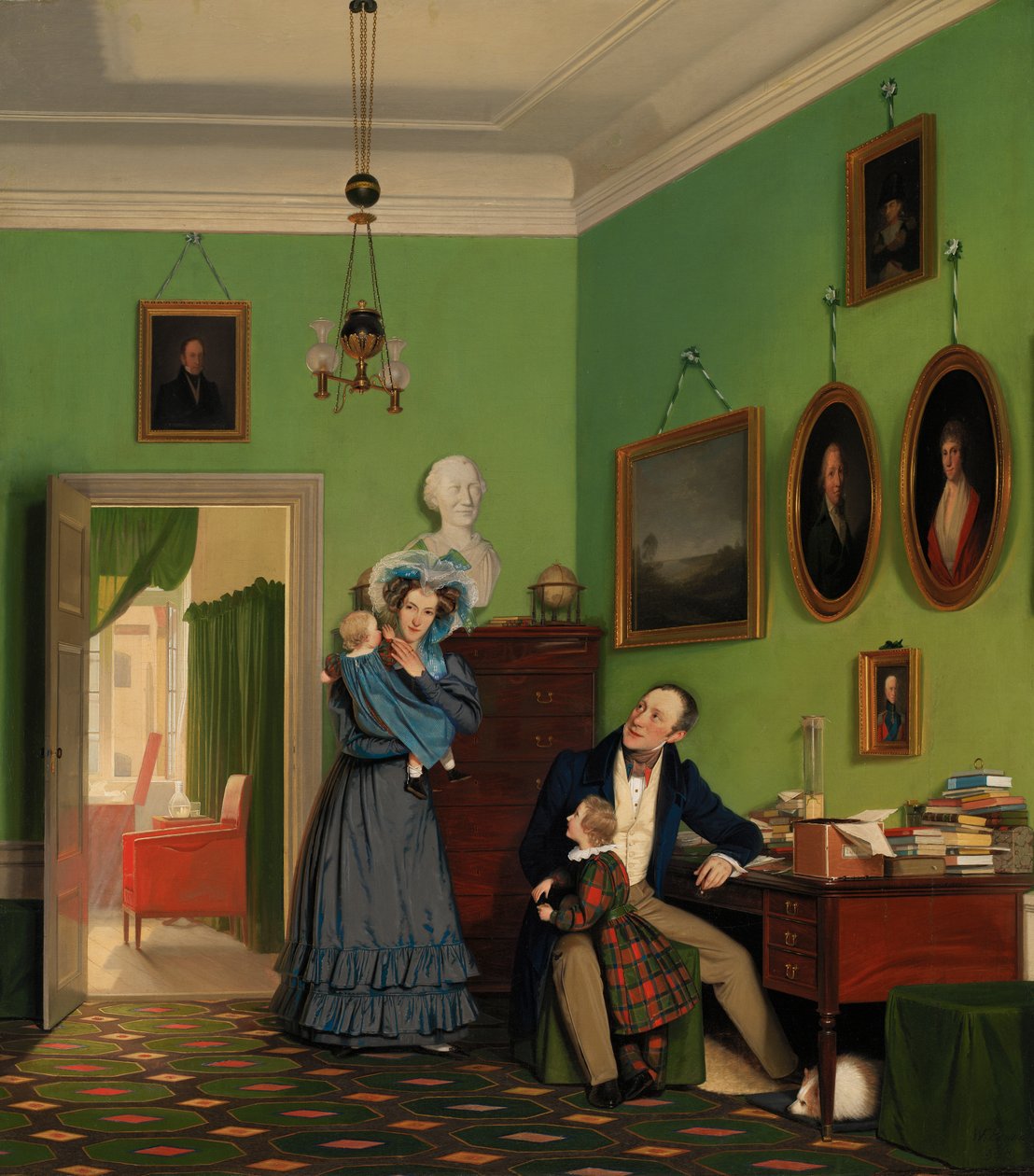 De familie Waagepetersen door Wilhelm Ferdinand Bendz