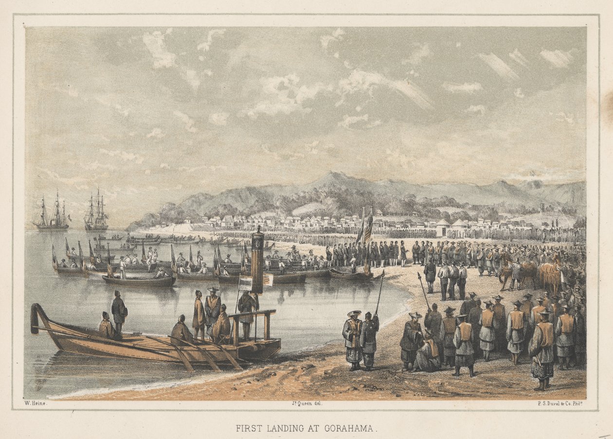 Eerste Landing bij Gorahama door Wilhelm Joseph Heine