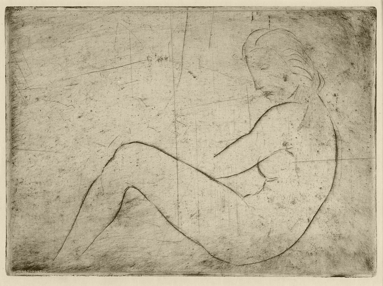 Liegender Akt (Meeresstimmung, 1910) door Wilhelm Lehmbruck