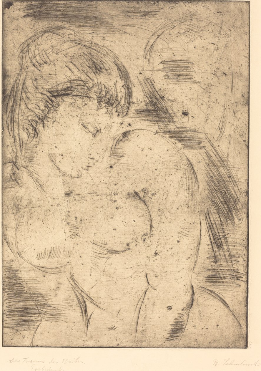 Droom van de vrouw door Wilhelm Lehmbruck
