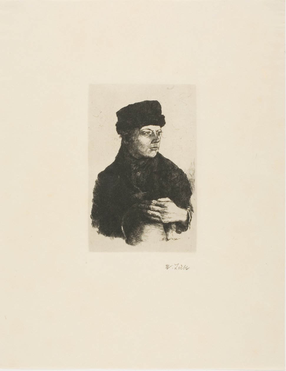Boerenjongen met Kruik door Wilhelm Maria Hubertus Leibl