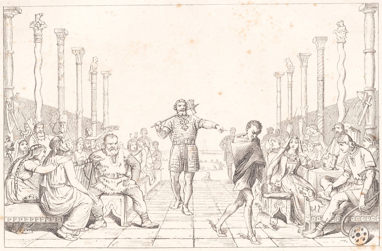 Het feest van Ægir door Wilhelm Marstrand