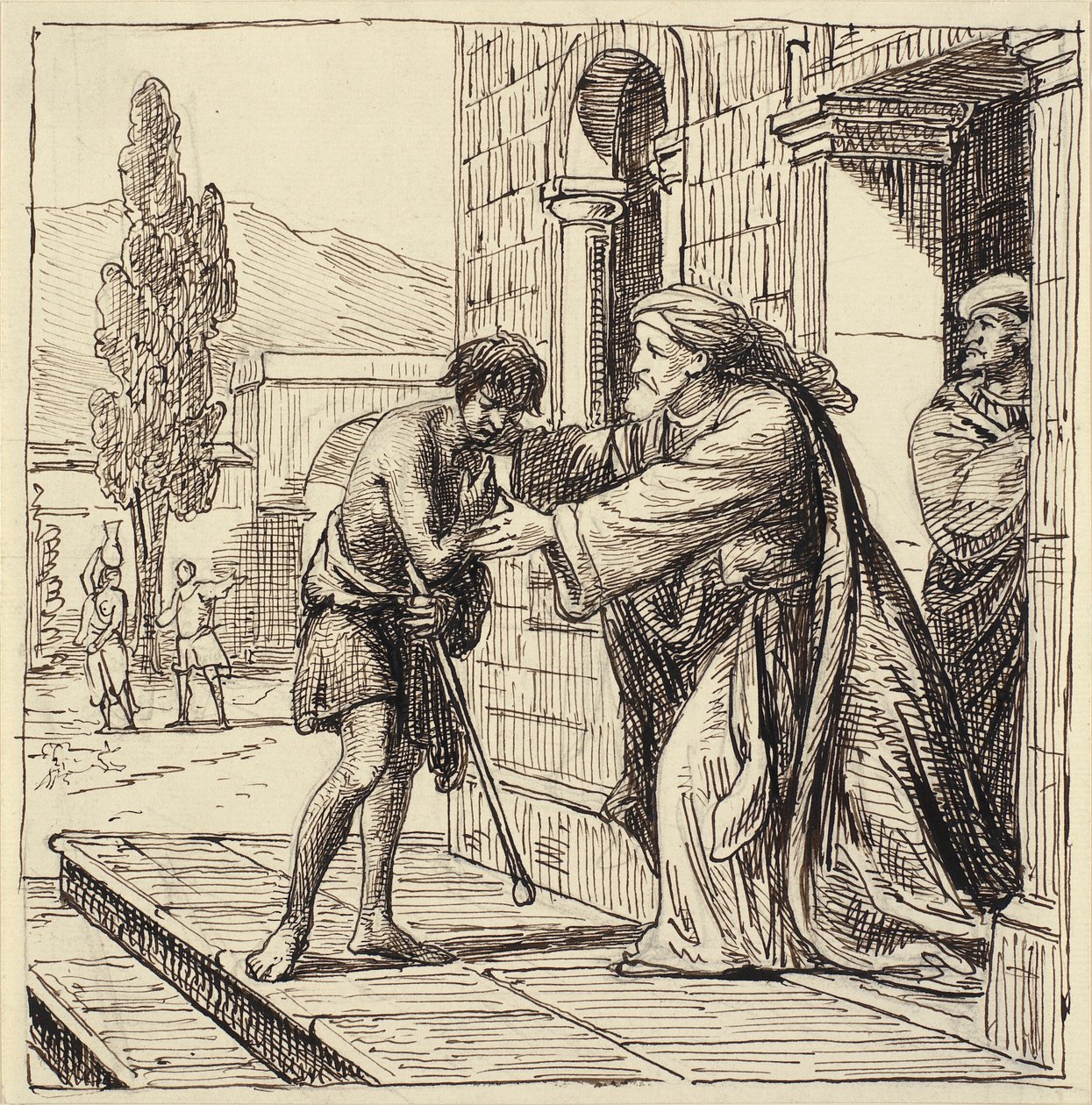 De Terugkeer van de Verloren Zoon door Wilhelm Marstrand
