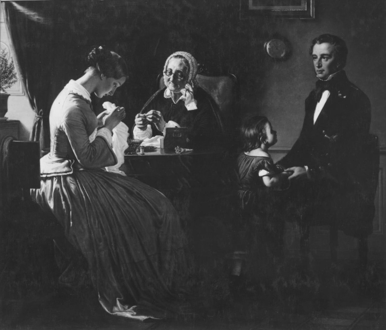 Het bezoek van de vrijer door Wilhelm Marstrand
