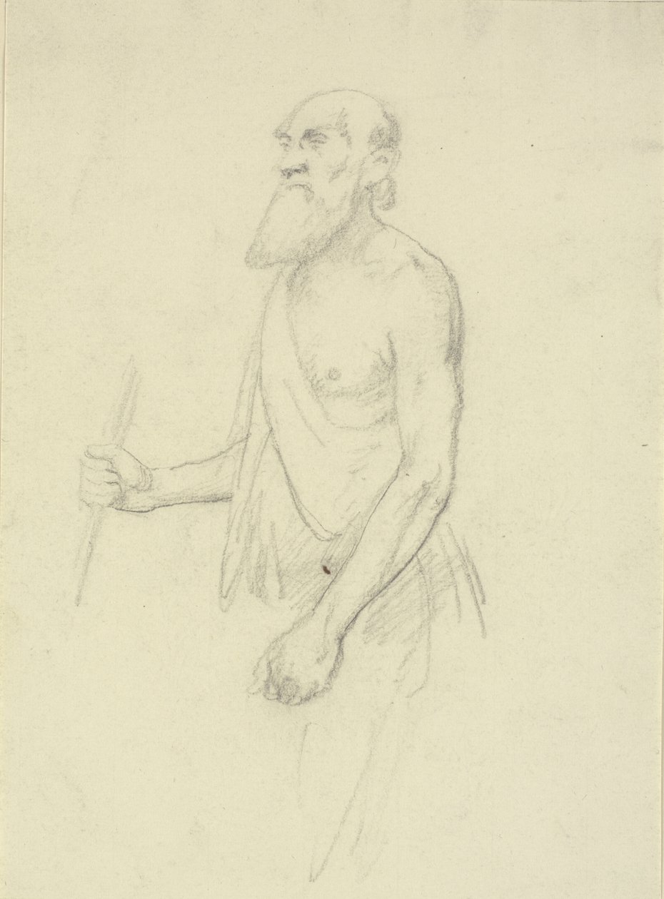 Oude bedelaar door Wilhelm Marstrand
