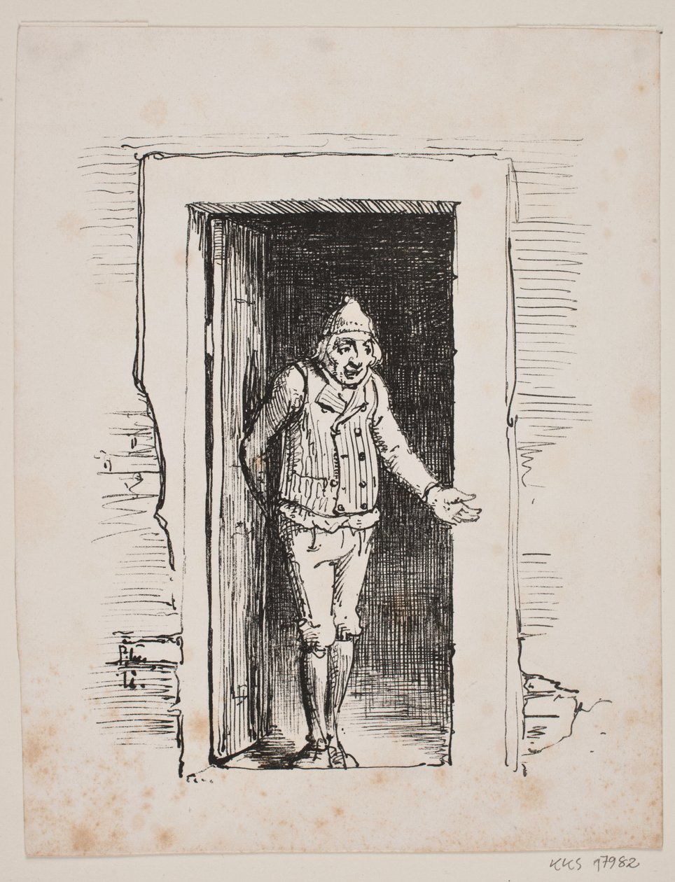 De kippen worden gevoerd door Wilhelm Marstrand