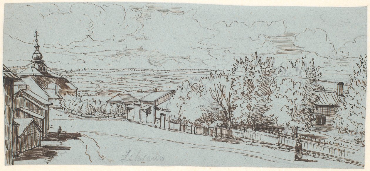 De Weg naar de Kerk van Leksand, Dalarne door Wilhelm Marstrand