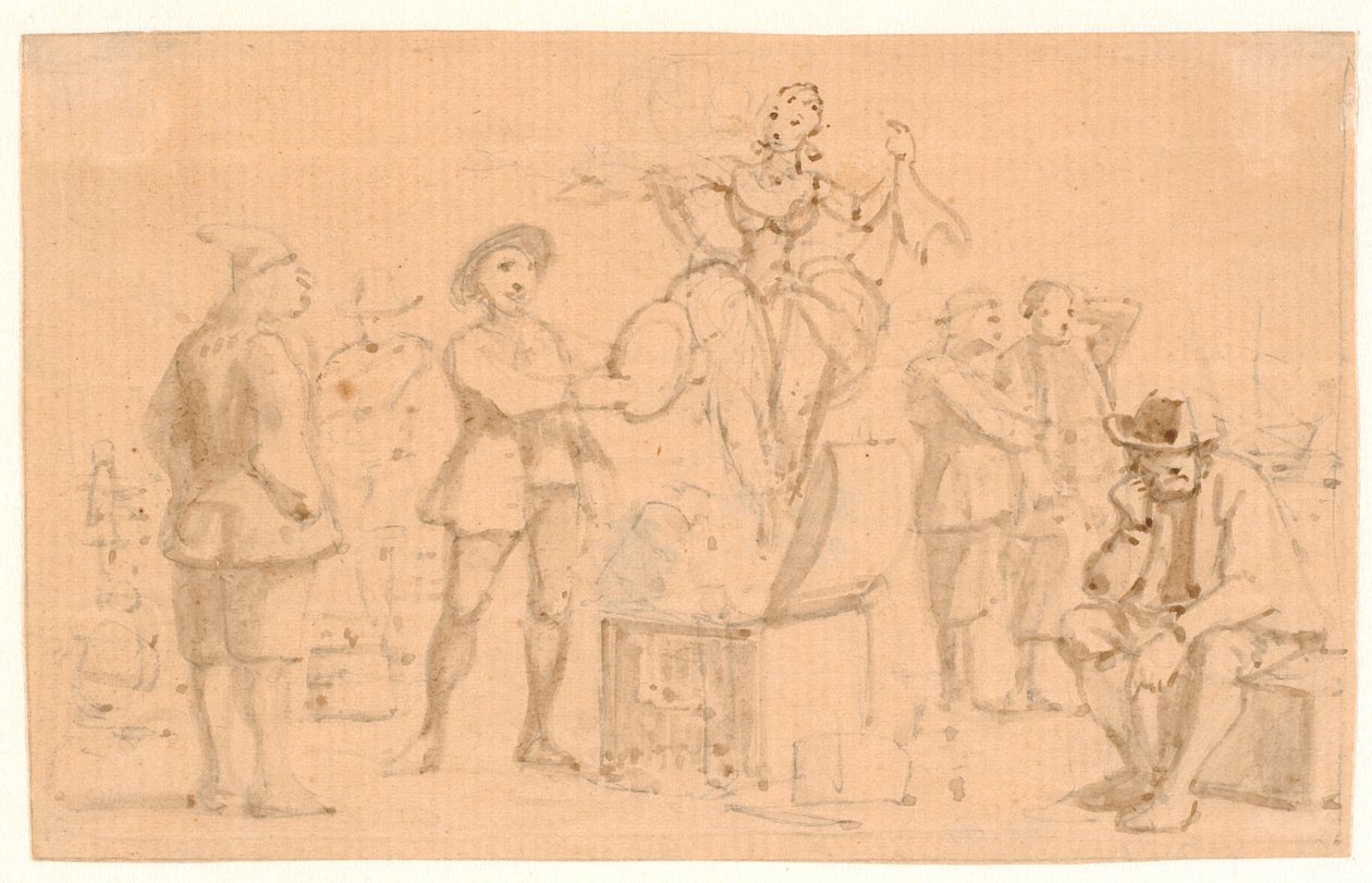 Peder Paars 1. Boek 2. Zang. Venus stijgt op uit de Kist door Wilhelm Marstrand