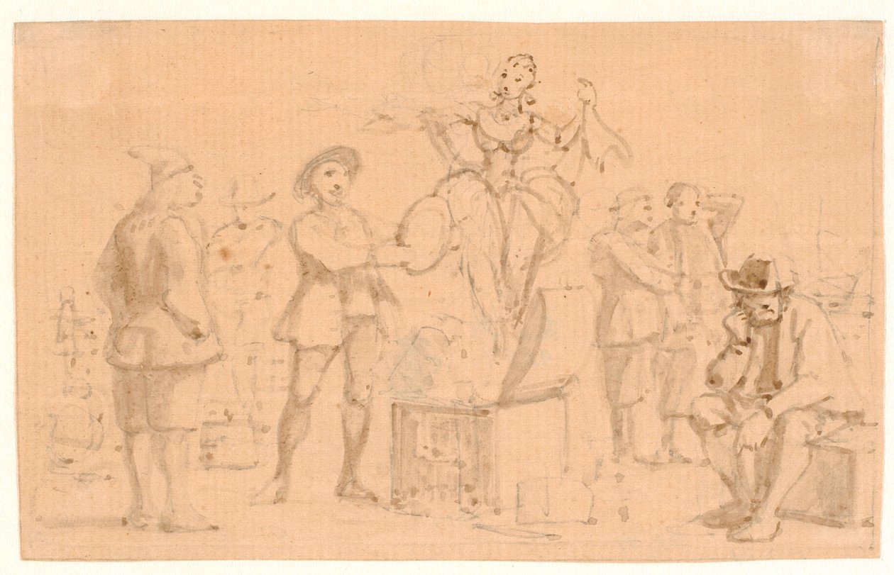Peder Paars 1. Boek 2. Zang. Venus stijgt op uit de Kist door Wilhelm Marstrand