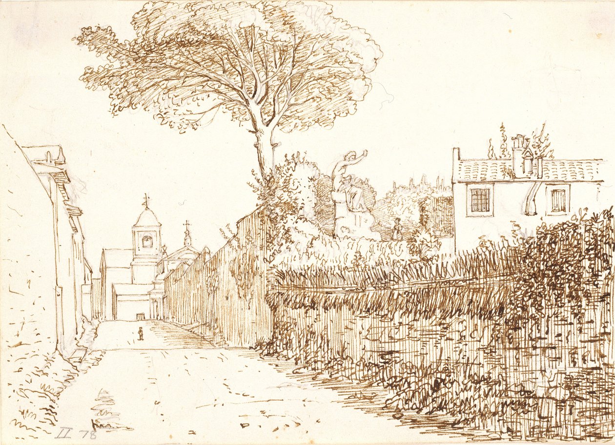 Vicola San Nicolo da Tolentino, Rome door Wilhelm Marstrand