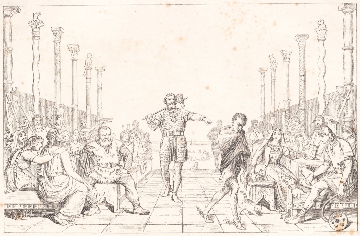 Het feest van Ægir door Wilhelm Marstrand