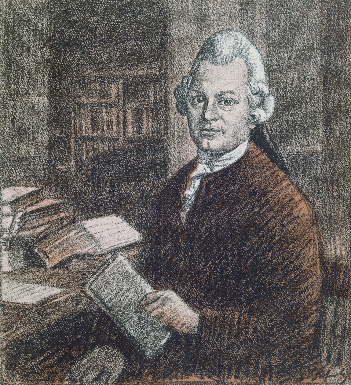 Portret van Gotthold Ephraim Lessing (1729-81), illustratie uit 