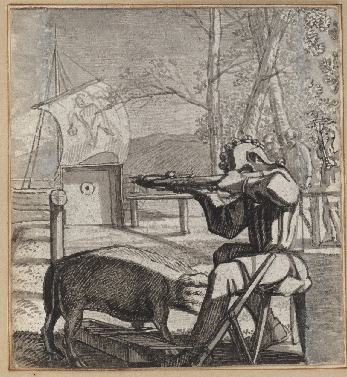 De Dwaas Die Op Het Doel Schiet door Wilhelm Stettler